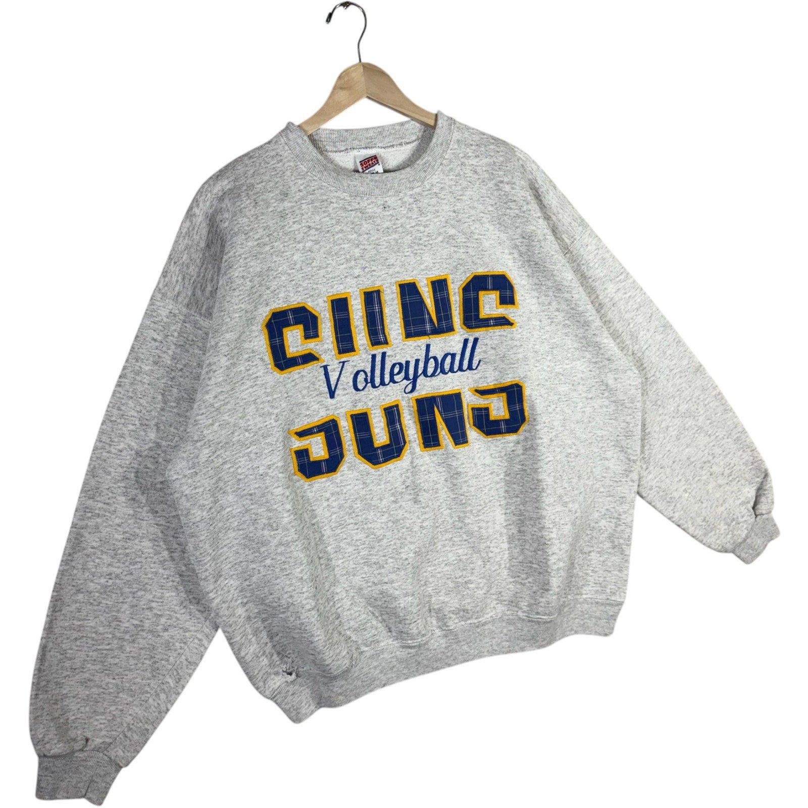 Vintage Suns Volleyball Chest Spellout Embroidered Crewneck