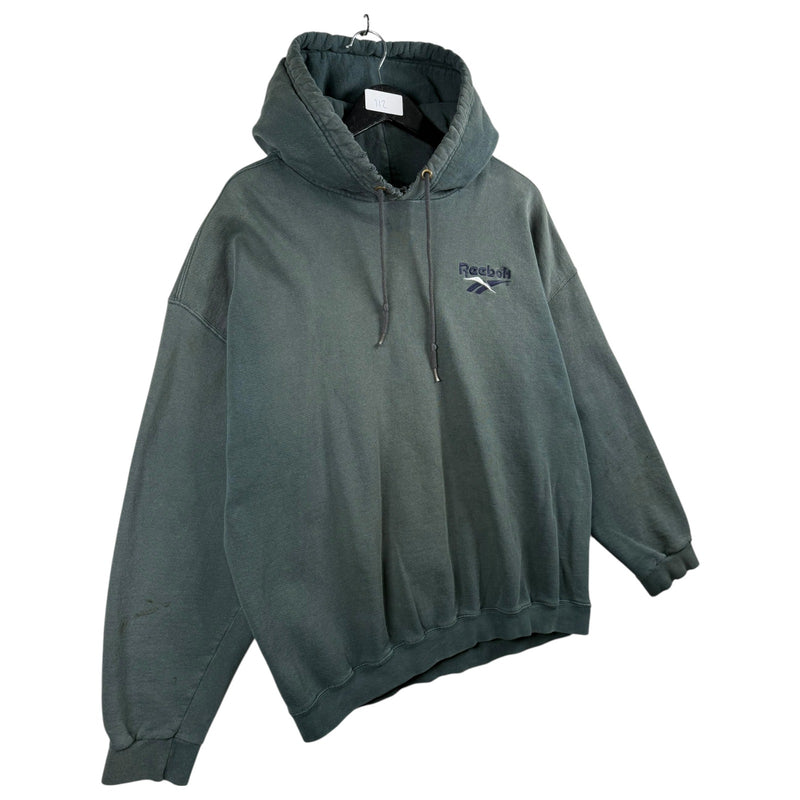 Vintage Reebok Embroidered Chest Logo Hoodie