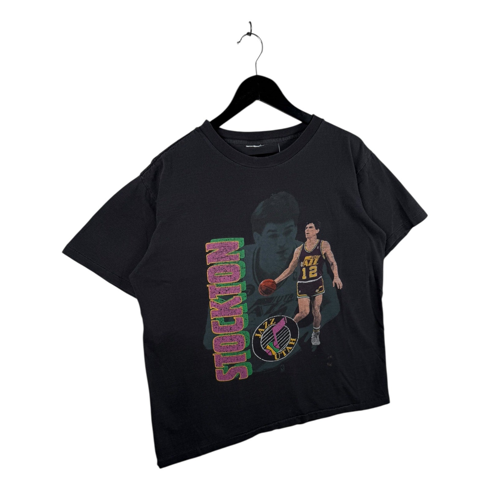 Vintage Utah Jazz John Stockton NBA T-Shirt
