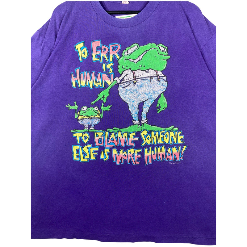 Vintage Frog Humor Graphic T-Shirt