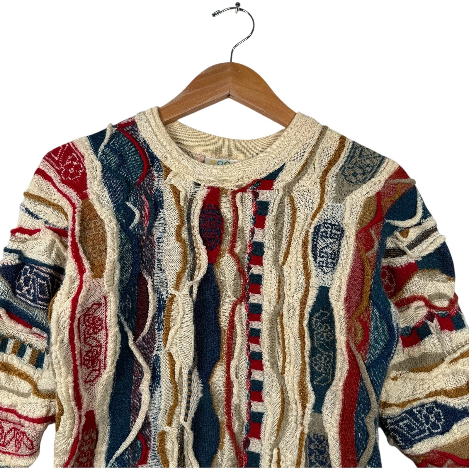 Vintage Coogi 3D Knit Textured Sweater