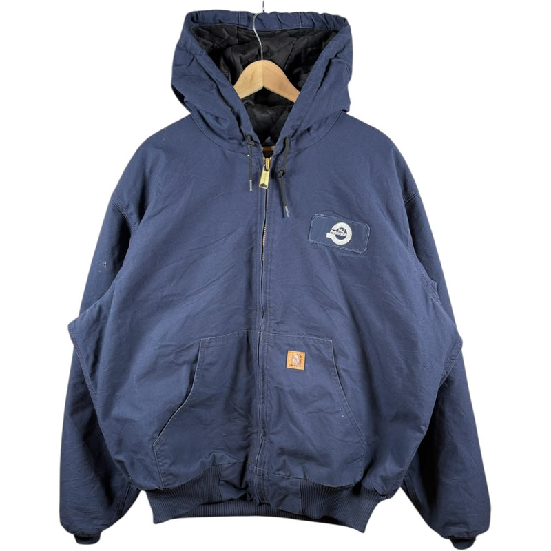 Vintage Carhartt Canvas Quilted Hooded Workwear Jacket