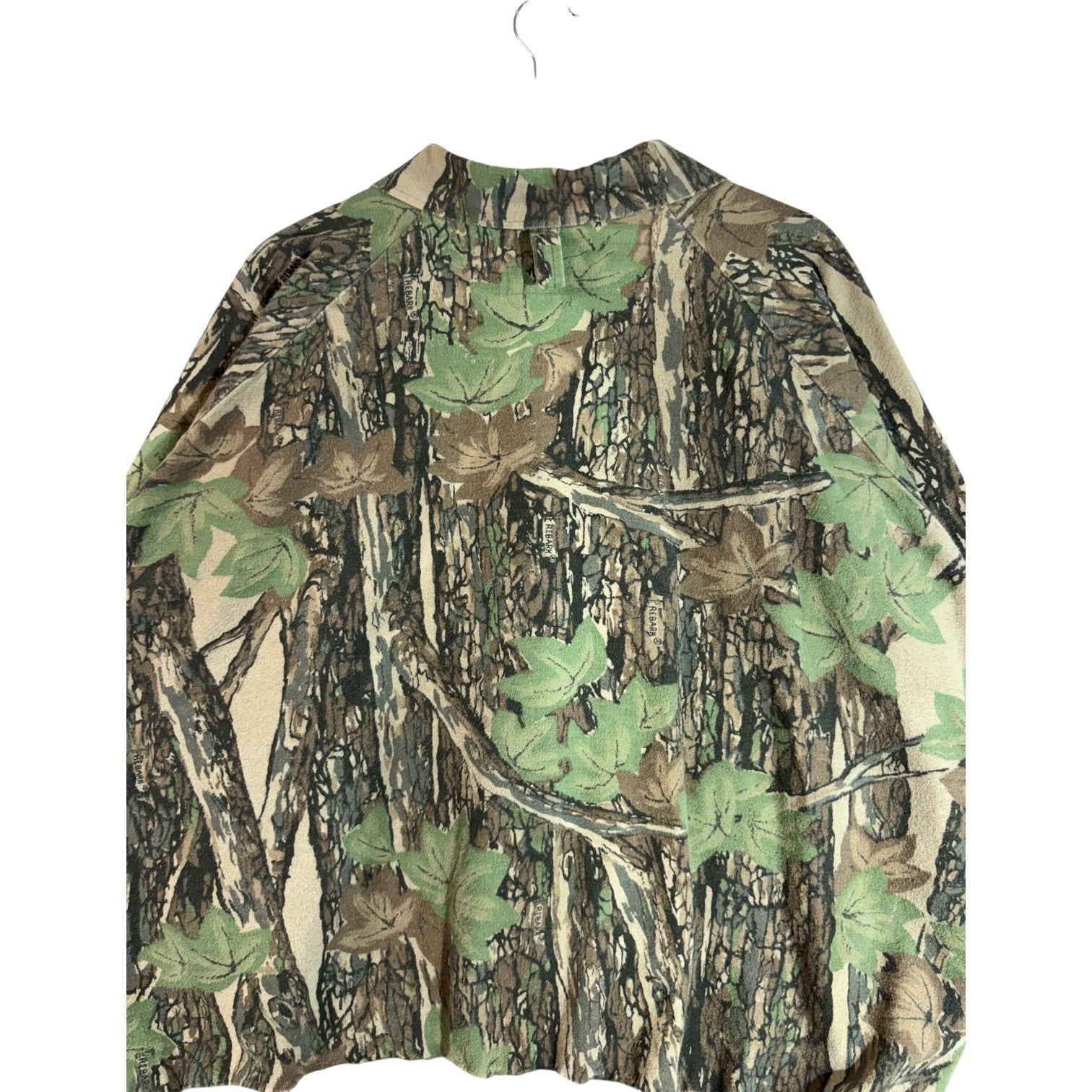 Vintage Camo Collared Zip-Up Light Jacket XL