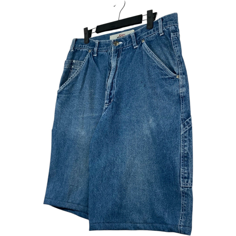 Vintage Retro Blues Denim Shorts 36