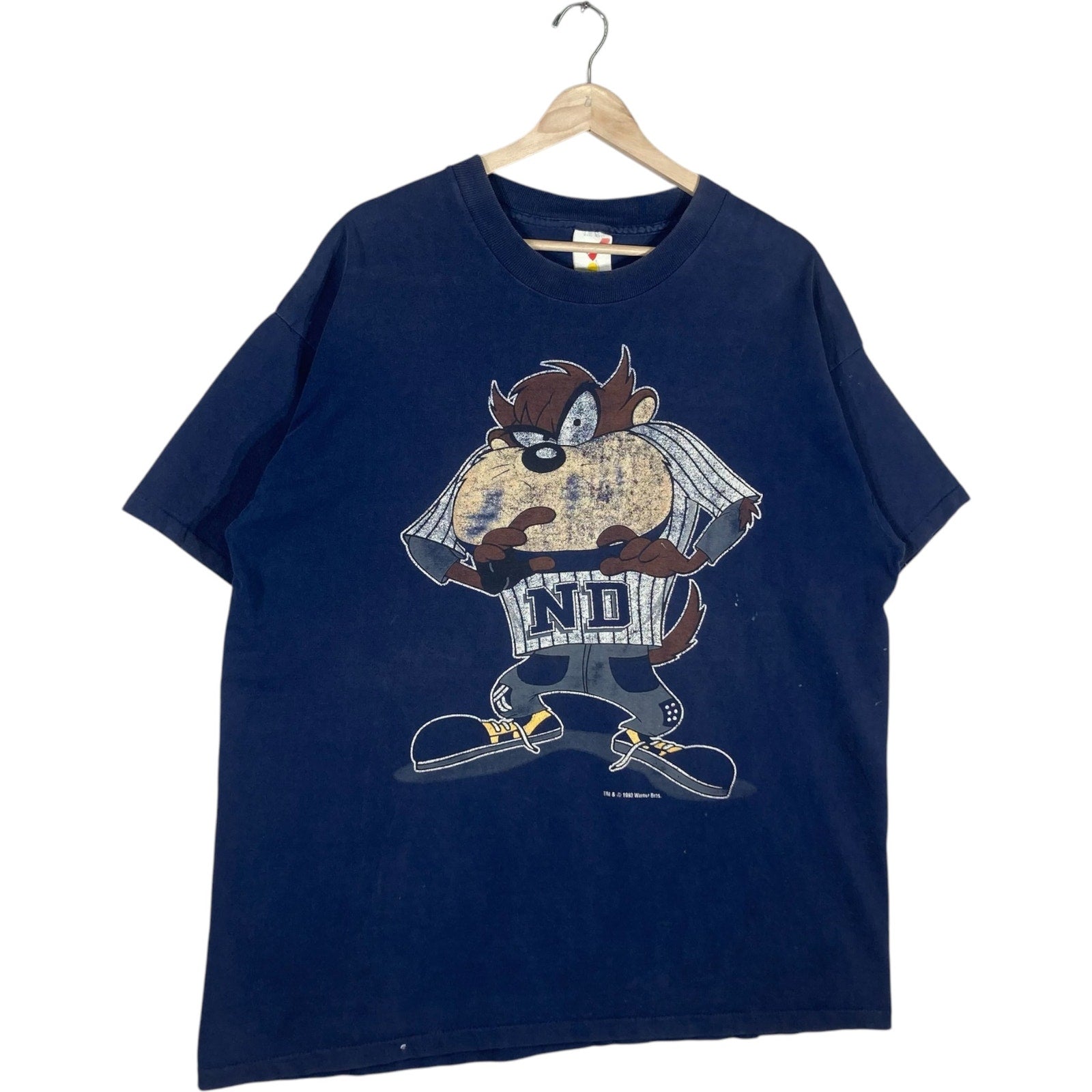 Vintage University Of Notre Dame Looney Tunes Tee