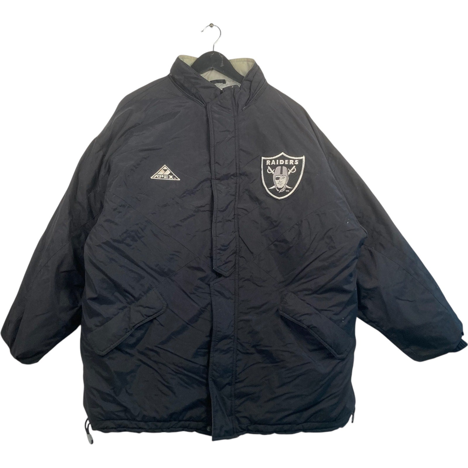 Vintage Oakland Raiders Logo NFL Puffer Jacket