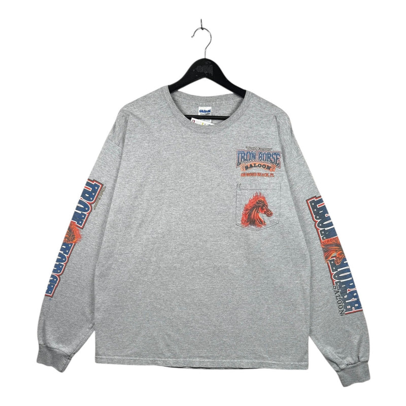 Vintage Iron Horse Saloon Graphic Pocket Long Sleeve