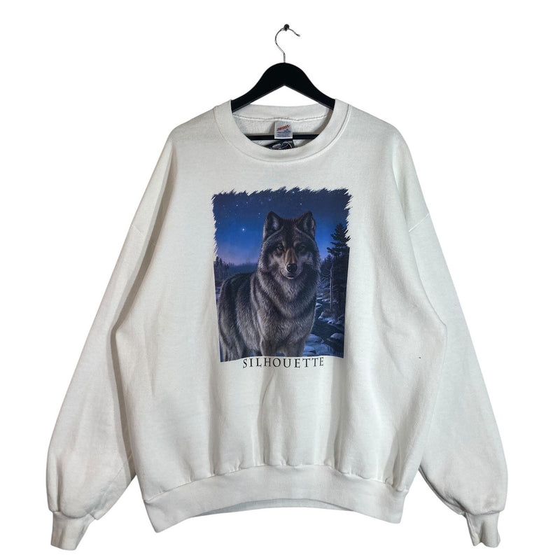 Vintage Wolf "Silhouette" Nature Crewneck
