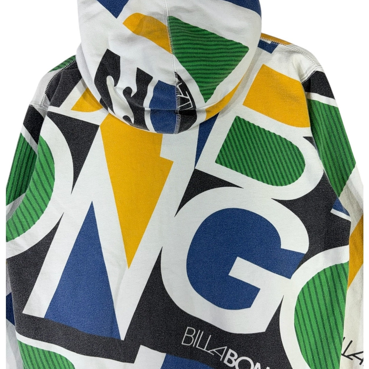 Vintage Billabong Full Zip Logo Abstract Hoodie