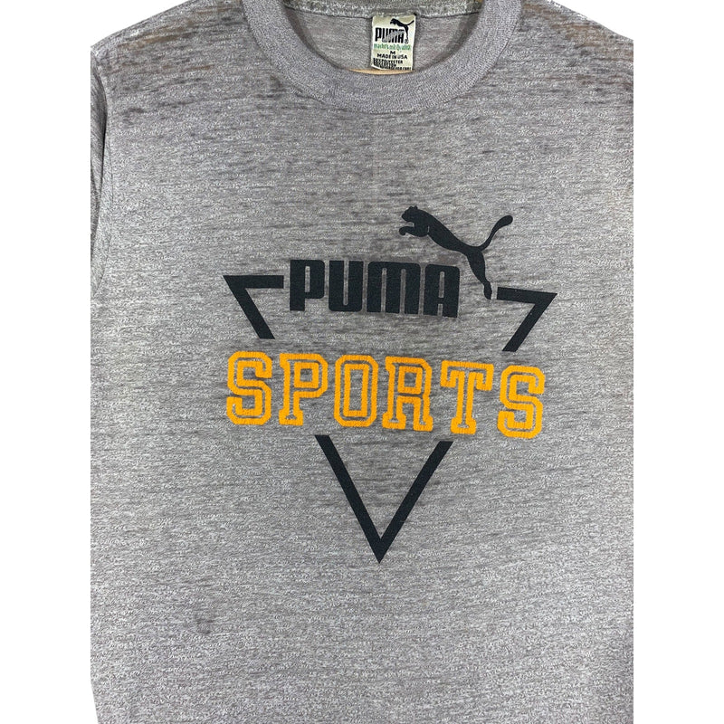 Vintage Puma Sports Big Logo Print T-Shirt