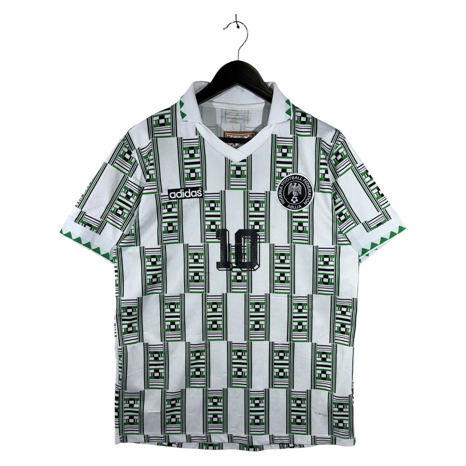 Vintage Adidas Okocha Nigeria Football Federation Jersey
