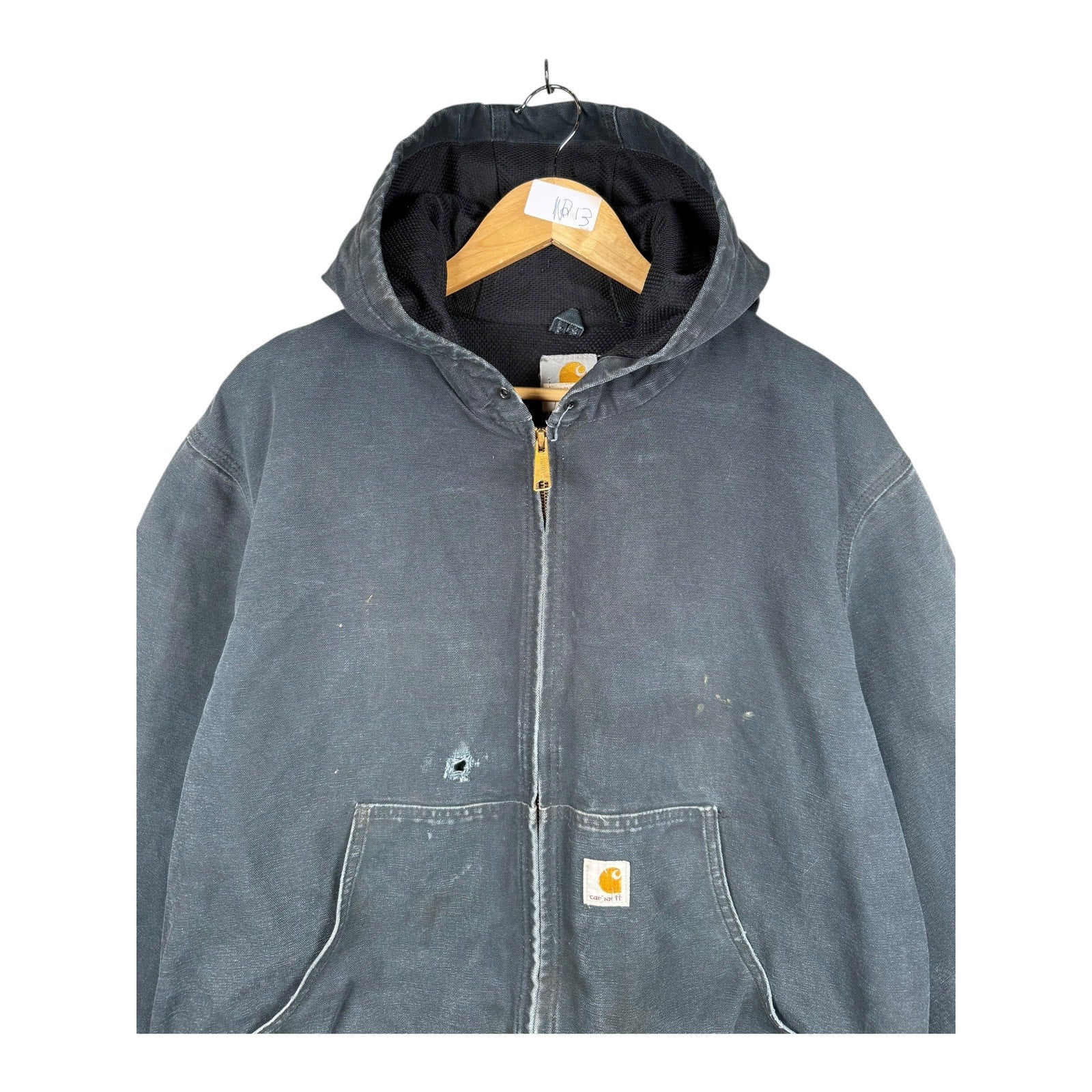 Vintage Carhartt Thermal Lined Full Zip Hoodie