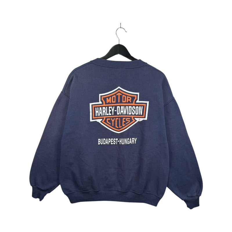 Vintage Harley Davidson Motorcycles Power Station Sweatshirt Crewneck