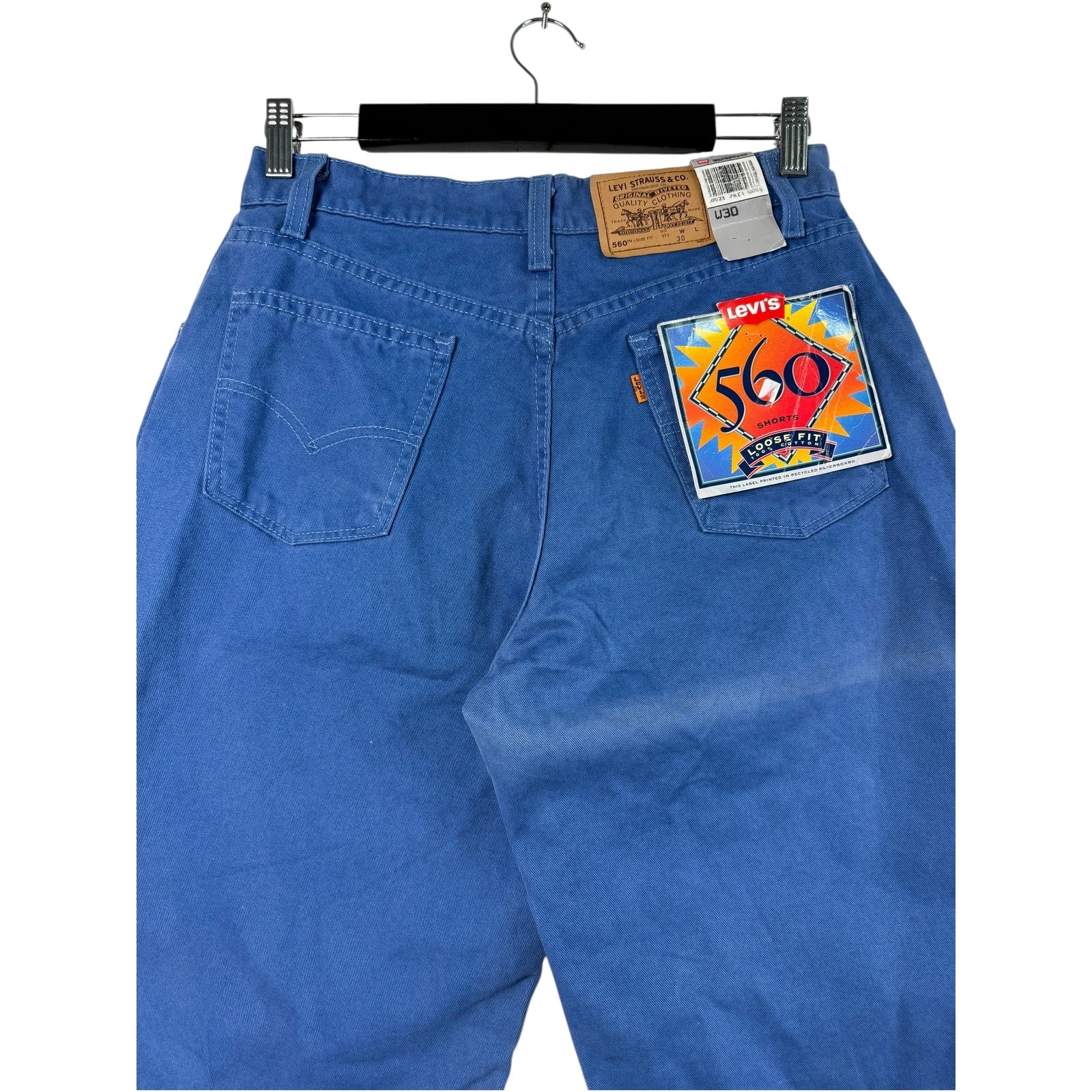 Vintage Levi's 560 Loose Fit Denim Shorts NWT 30 x 13