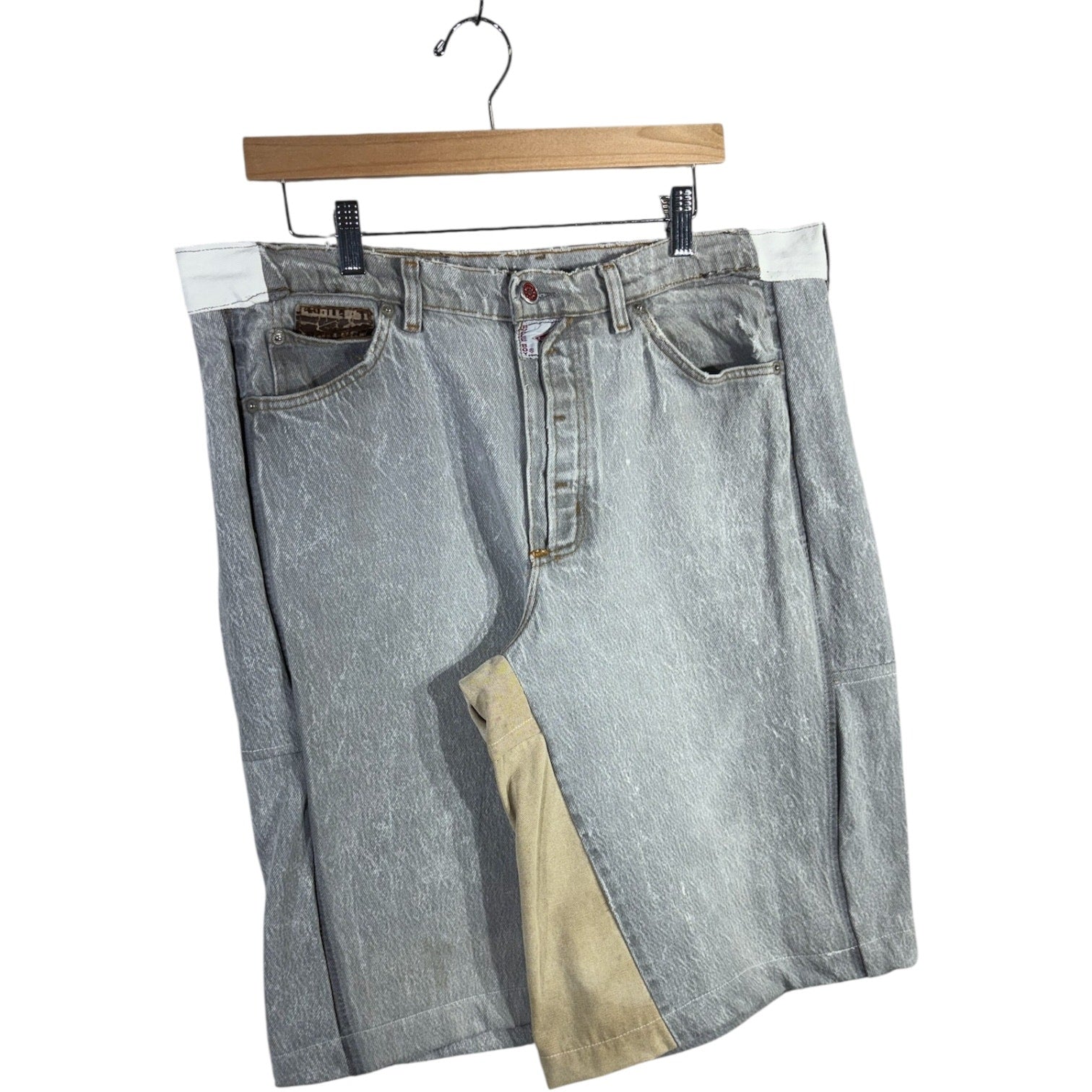 Vintage Reworked Denim Carpenter Shorts 40