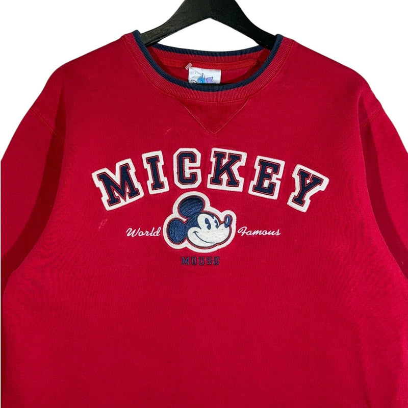 Vintage Disney Mickey Mouse Embroidered Crewneck