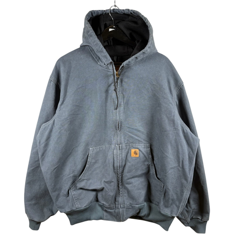 Vintage Carhartt Canvas Full Zip Hooded Workwear Jacket