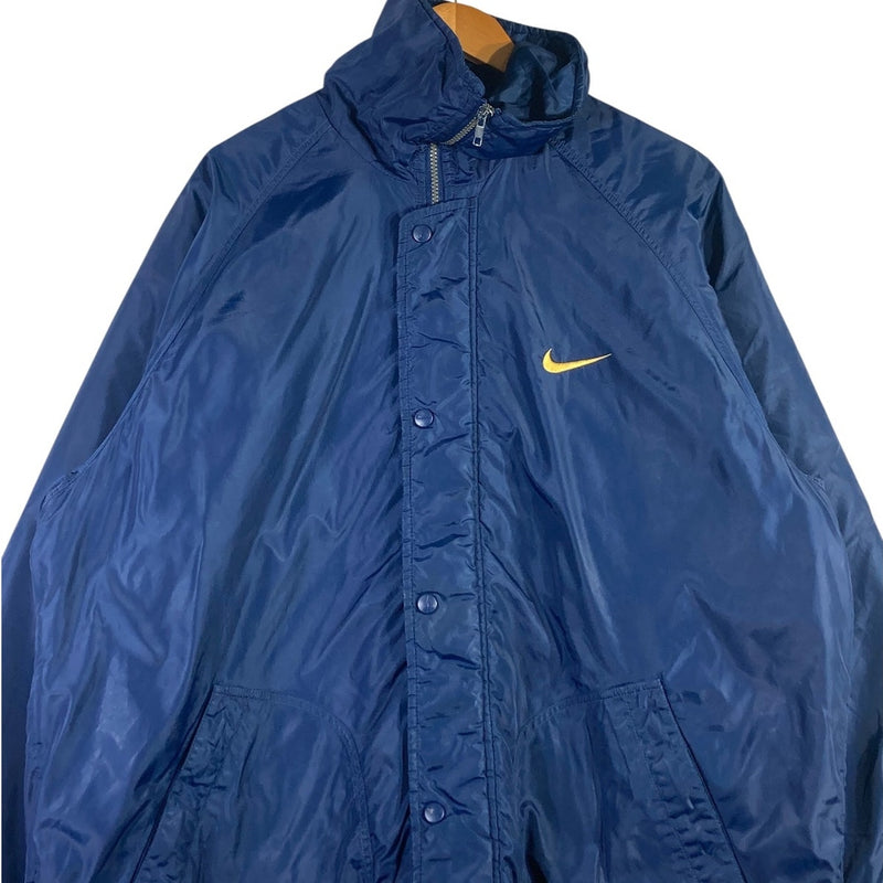 Vintage Nike Yellow Swoosh Full Zip Windbreaker