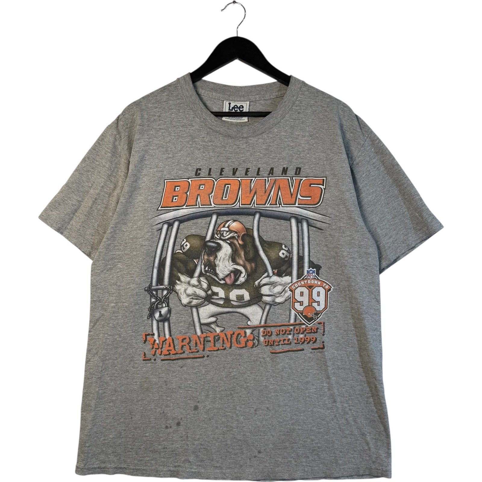 Vintage Cleveland Browns "Warning" Tee