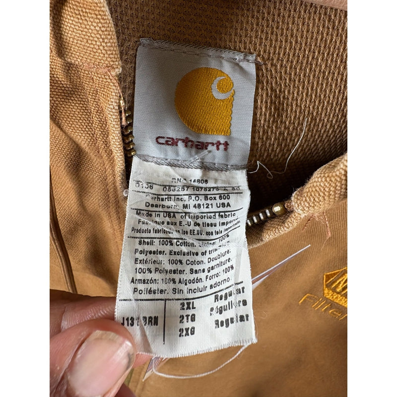 Vintage Carhartt Thermal Lined Hoodie Full Zip Jacket