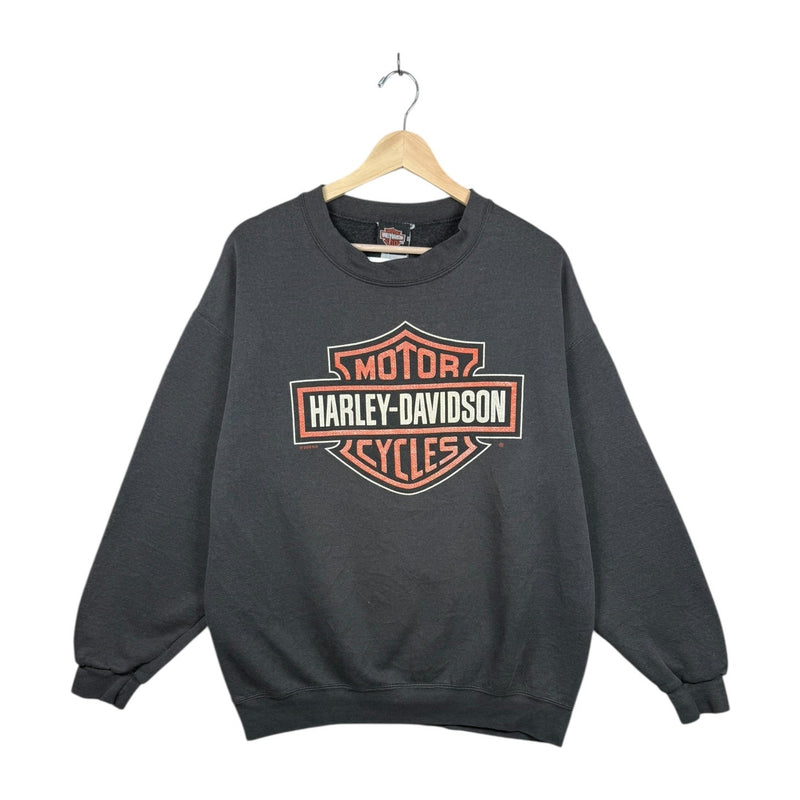 Vintage Harley Davidson Winged Wheel Graphic Crewneck