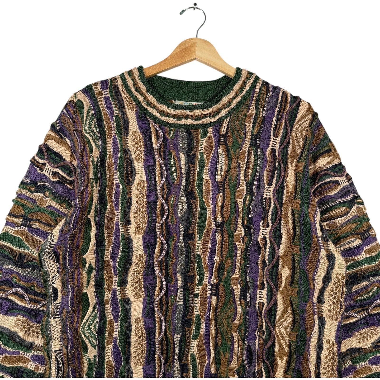 Vintage Coogi 3D Knit Textured Sweater