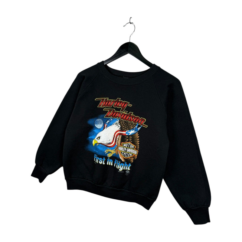Vintage Harley Davidson Flight Eagle Graphic Crewneck