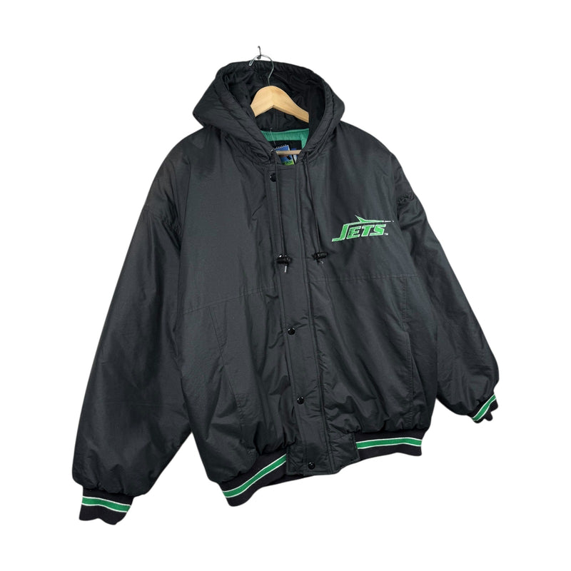 Vintage Starter New York Jets NFL Hooded Bomber Jacket