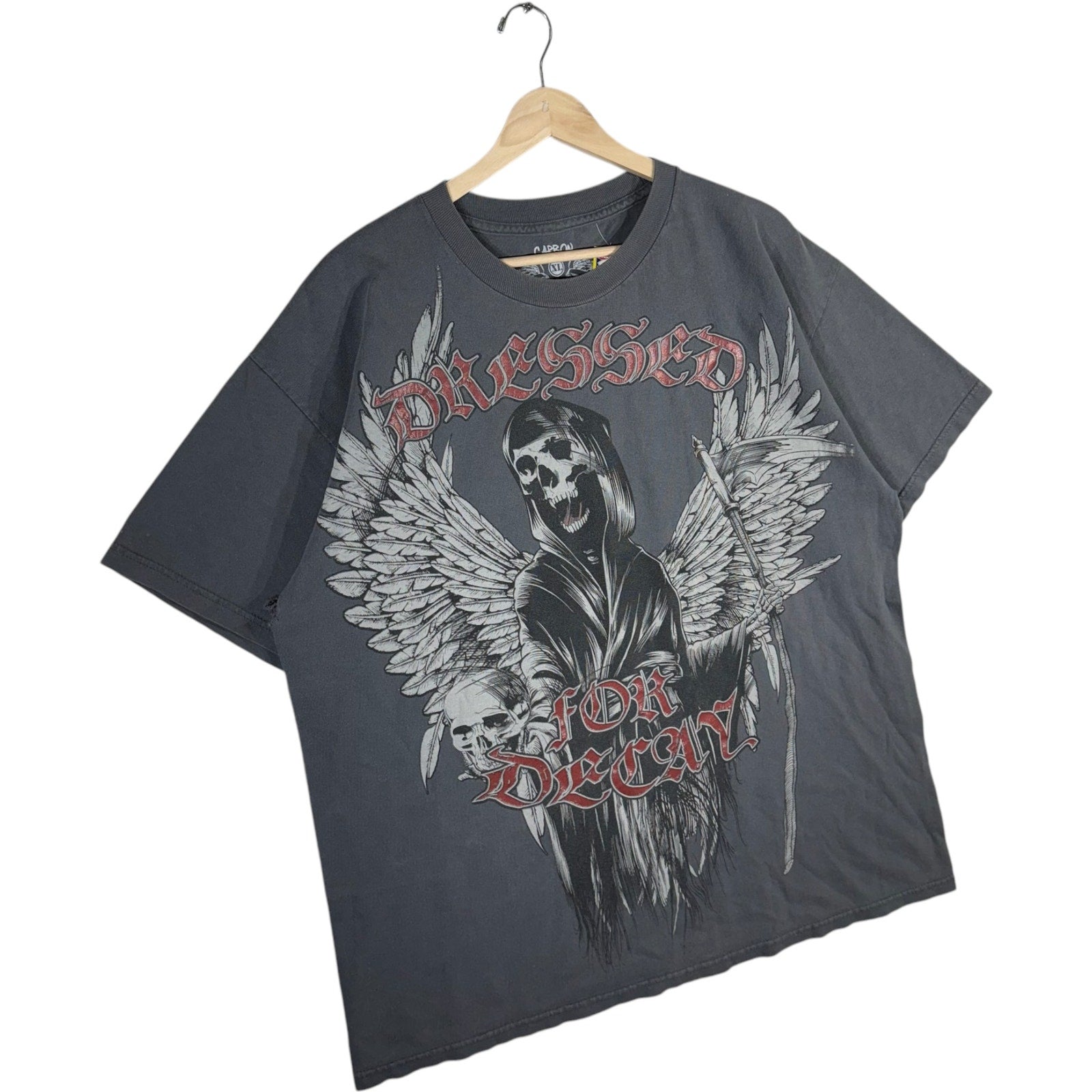 Vintage Y2K Skeleton "Dressed For Decay" Tee