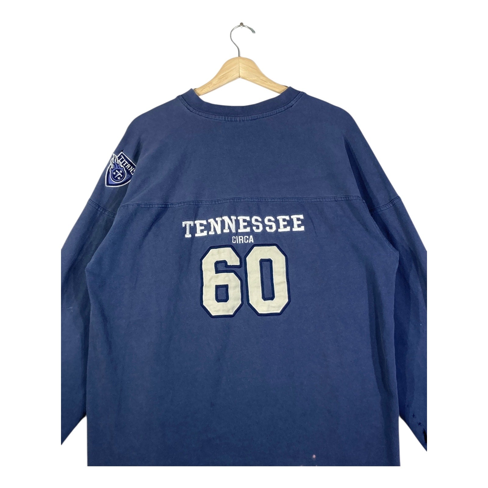 Vintage NFL Titans V-Neck Pullover Sweatshirt
