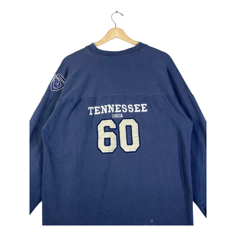 Vintage NFL Titans V-Neck Pullover Sweatshirt