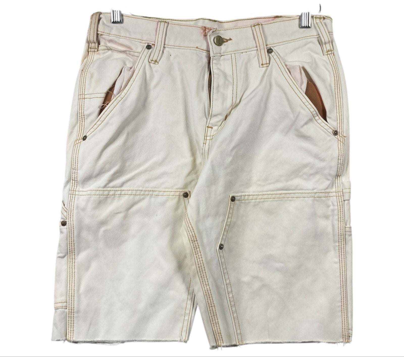 Vintage Carhartt Utility Pockets Cut-out Cargo Shorts 32