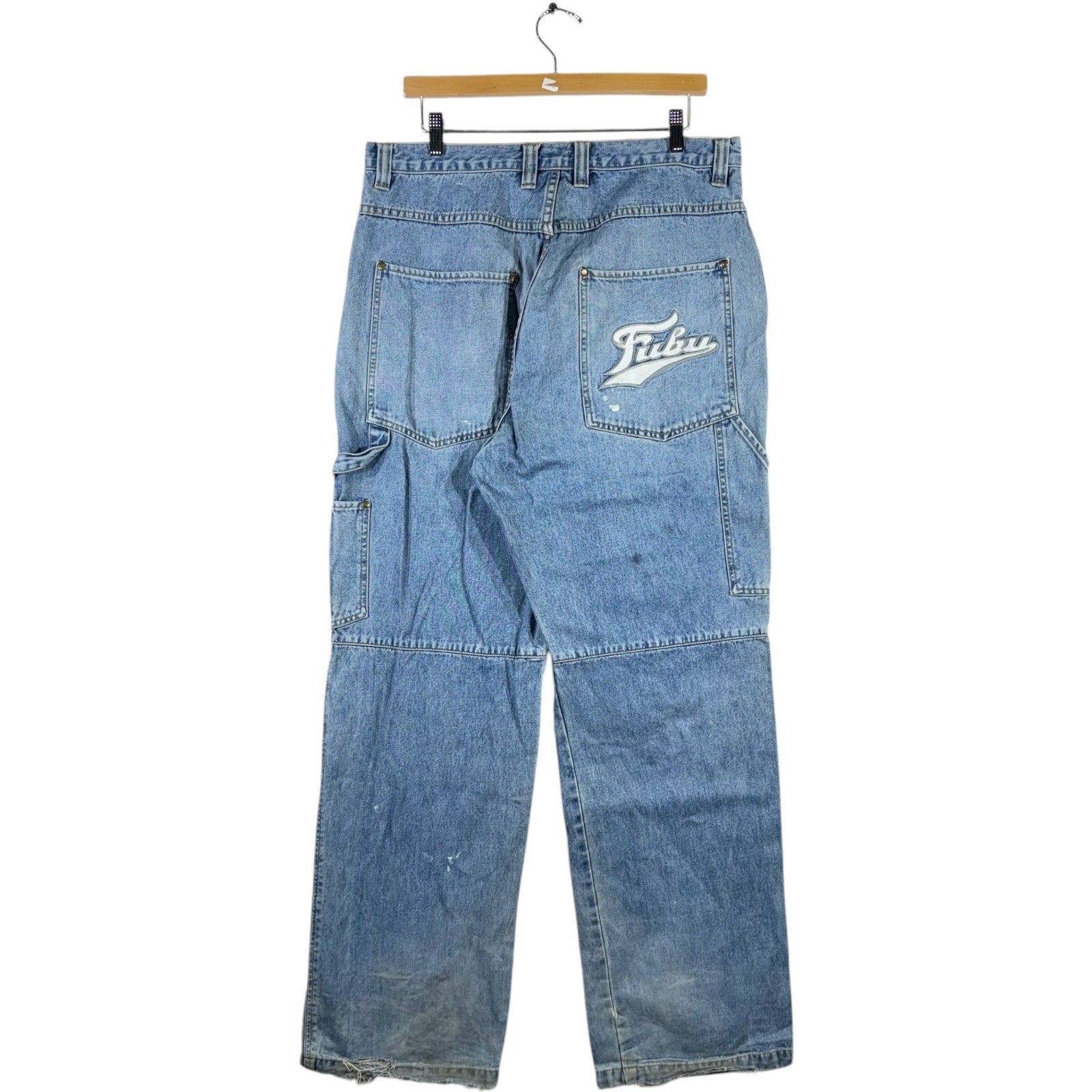 Vintage Fubu Embroidered Carpenter Pants 36 x 32