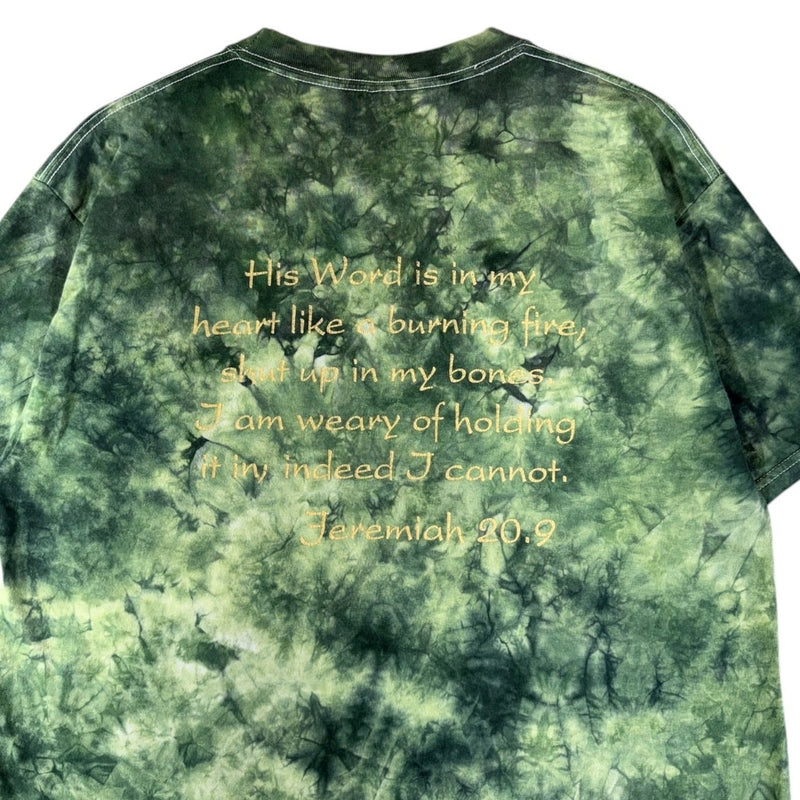 Vintage Jesus Freak Jeremiah 20:9 Graphic Tie Dye T-Shirt
