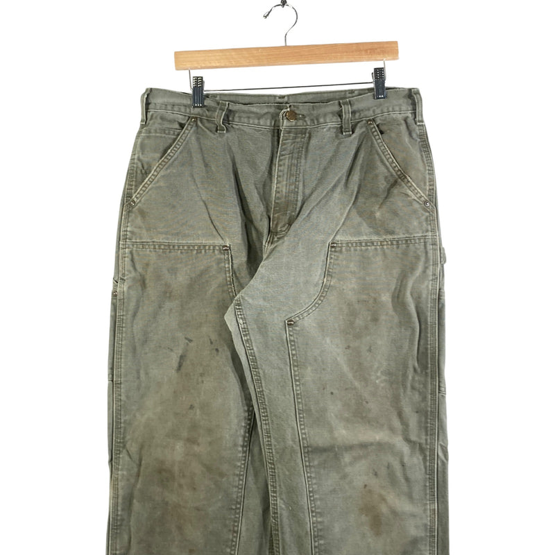 Vintage Carhartt Double Knee Work Distressed Pants 33