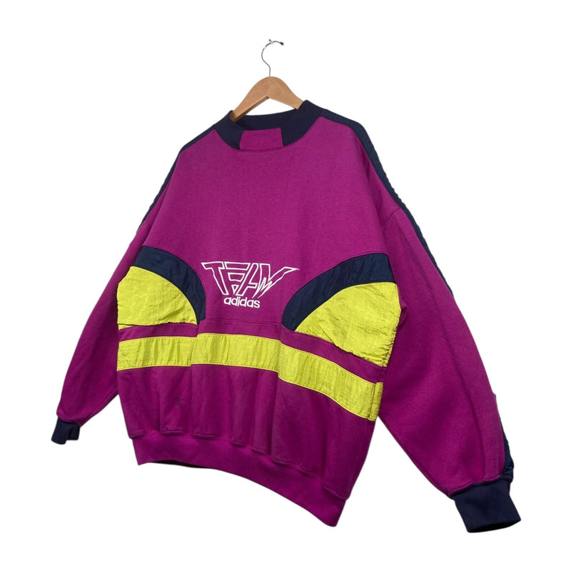 Vintage Adidas Team Logo Colorblock Crewneck