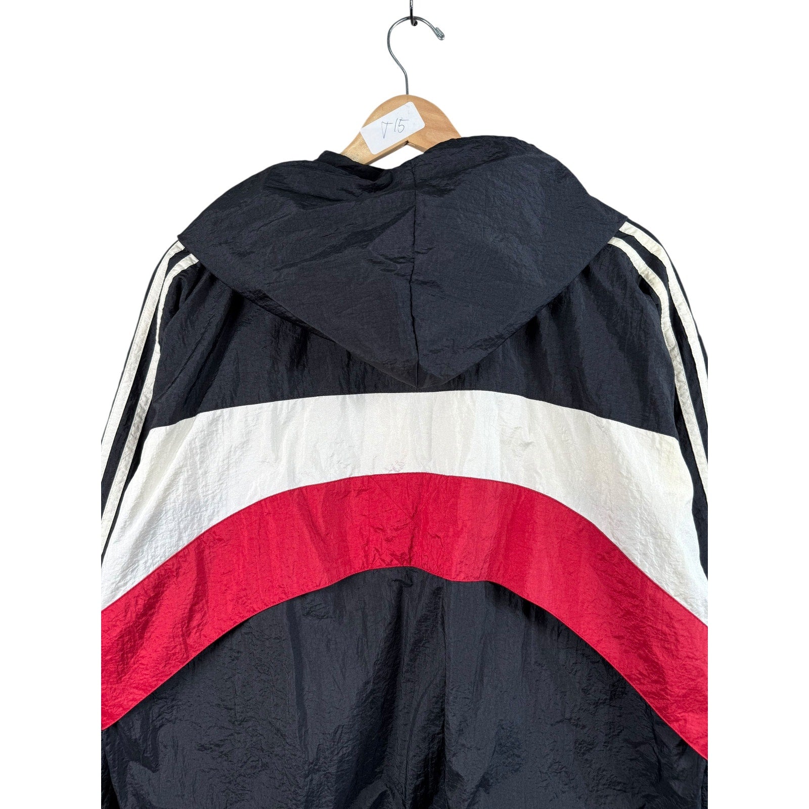 Vintage Adidas Colorblock Hooded Full Zip Windbreaker