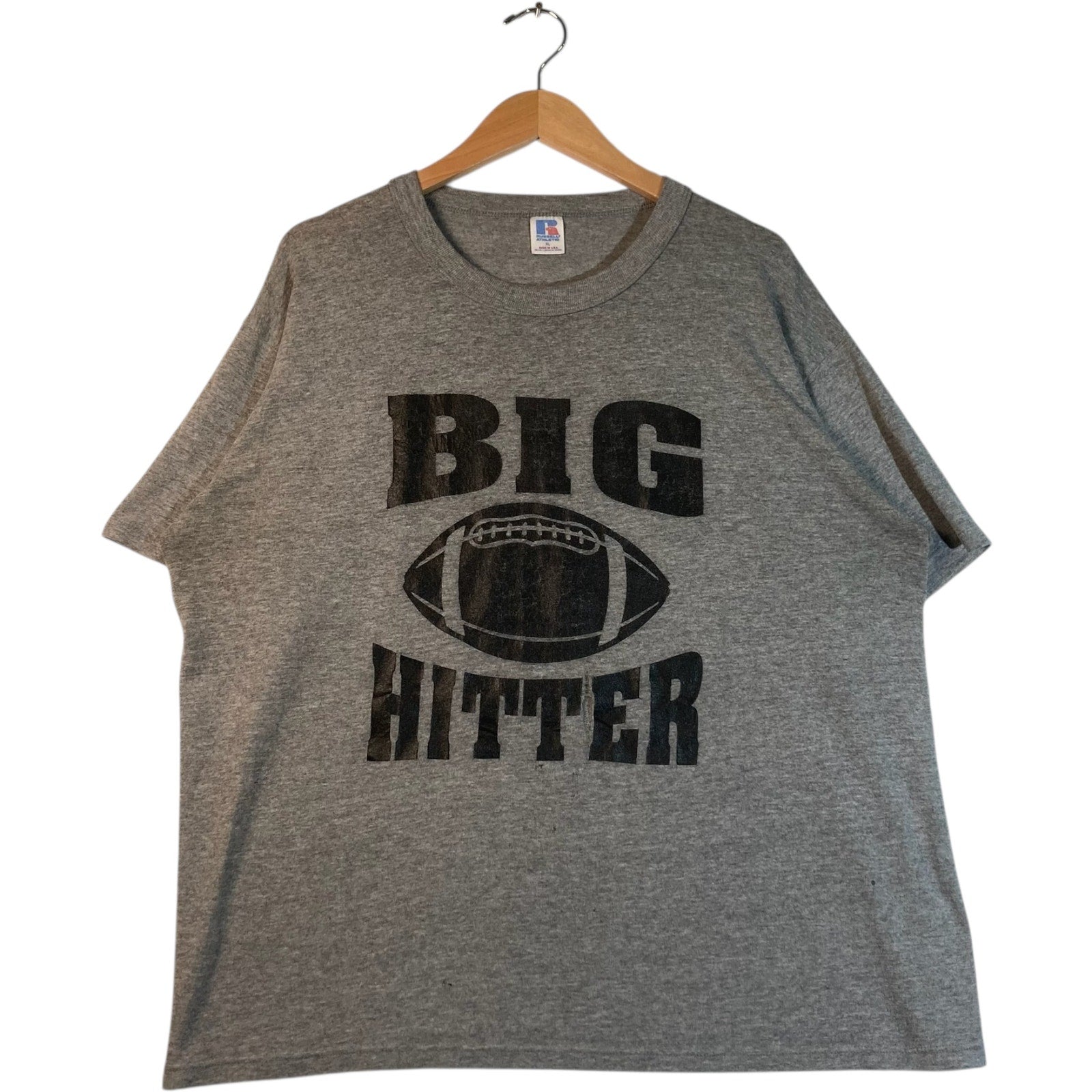 Vintage Russell Athletic Big Hitter Football Tee