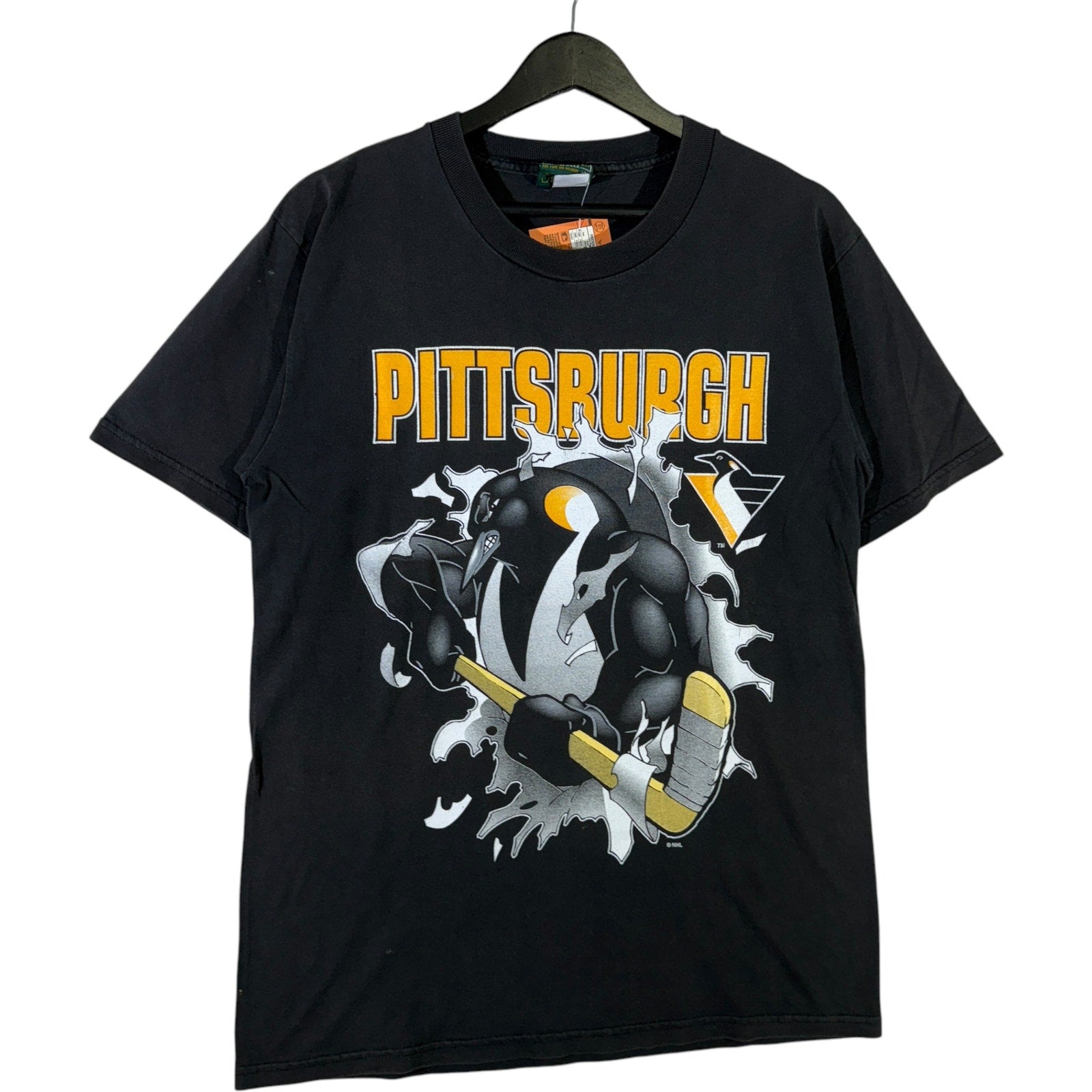 Vintage Pittsburgh Penguins Breakthrough NHL Tee