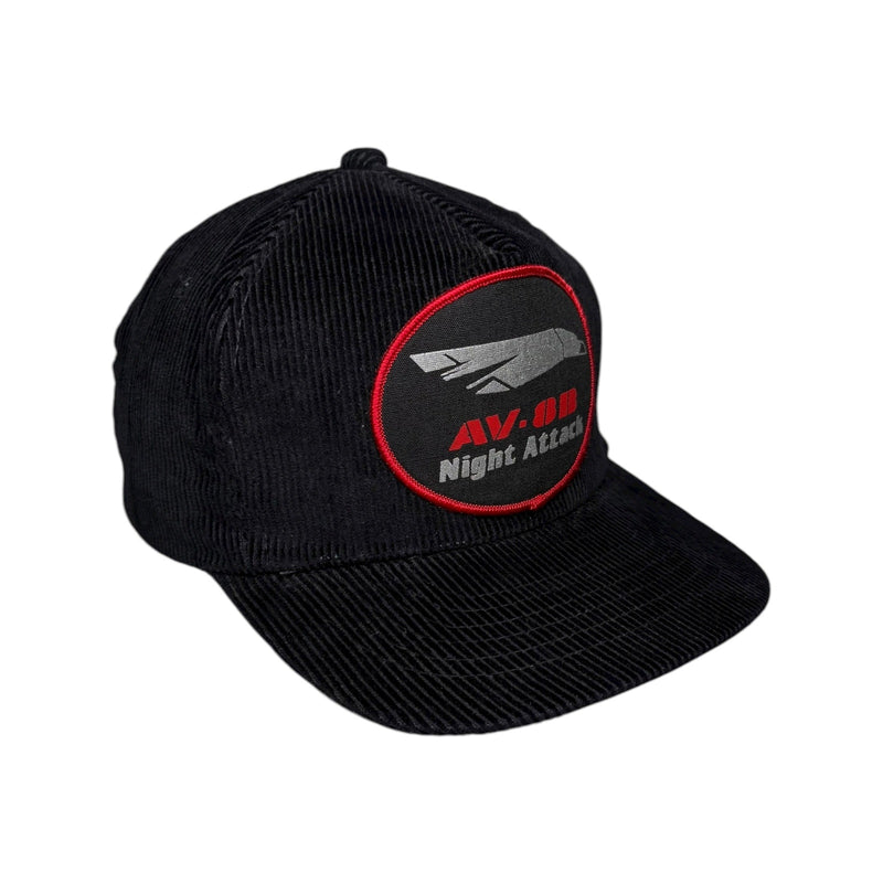 Vintage AV-8B Night Attack Corduroy Snapback Hat OSFA