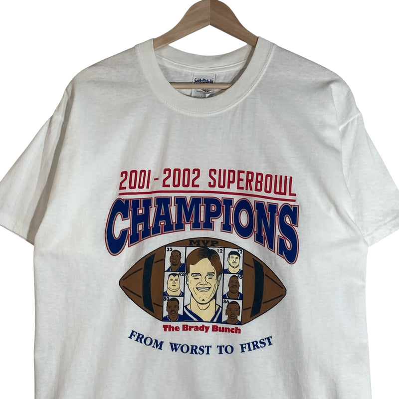 Vintage 2001-02 New England Patriots Super Bowl XXXVI Tee