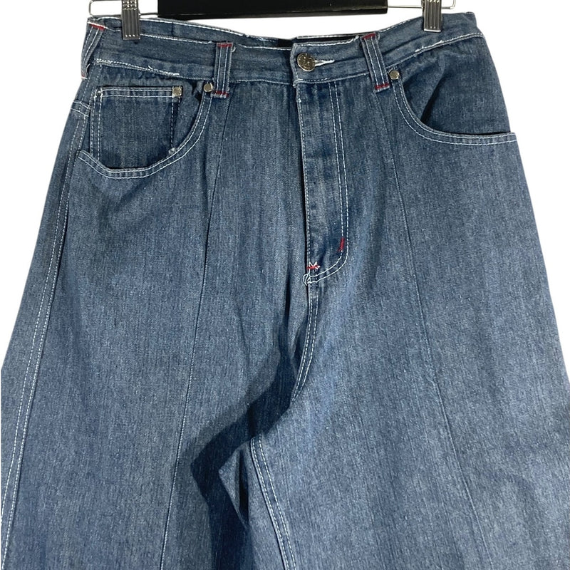 Vintage Wide Leg Bermuda Denim Shorts 31