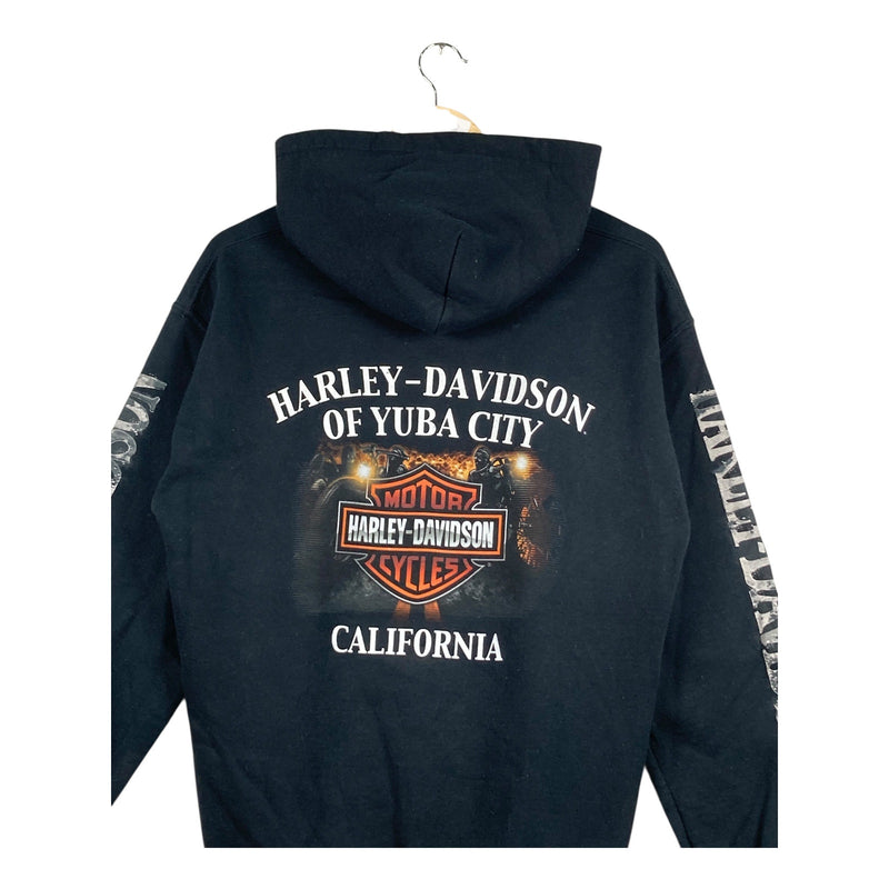 Vintage Harley Davidson Skull Hoodie