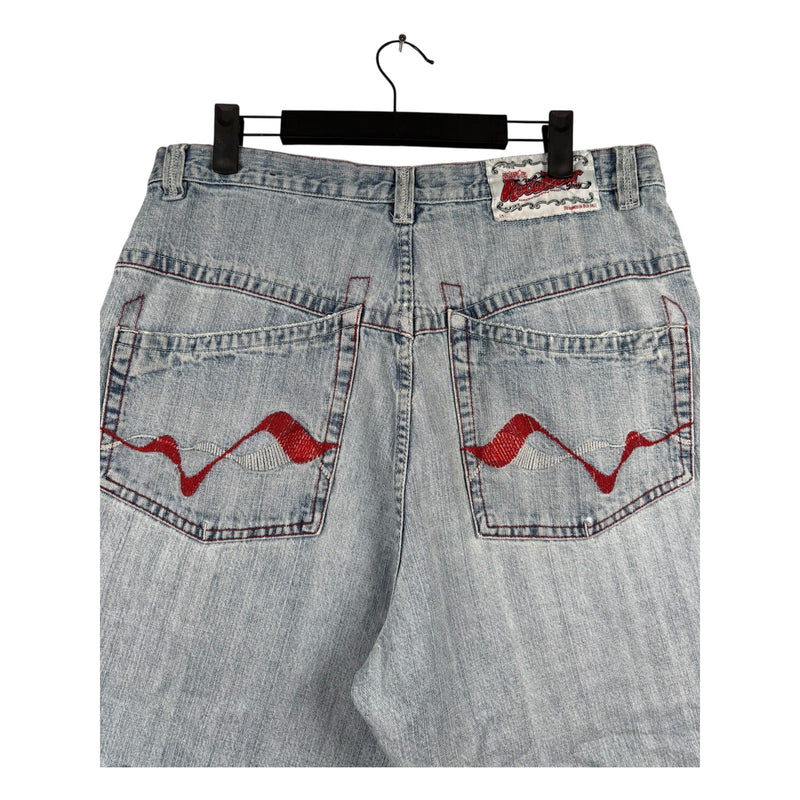 Vintage Rocawear Raw Hem Denim Shorts 34