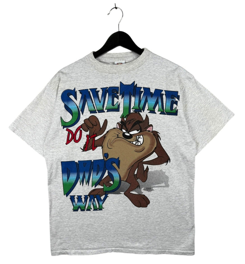 Vintage Looney Tunes Taz Save Time Do It Dad's Way T-Shirt