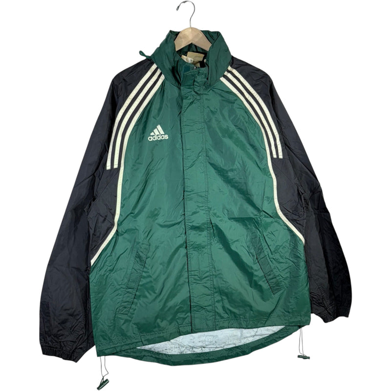 Vintage Adidas Originals Drawstring Color Block Windbreaker