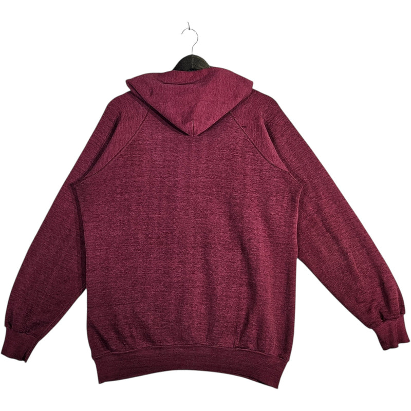 Vintage Blank Burgundy Hoodie