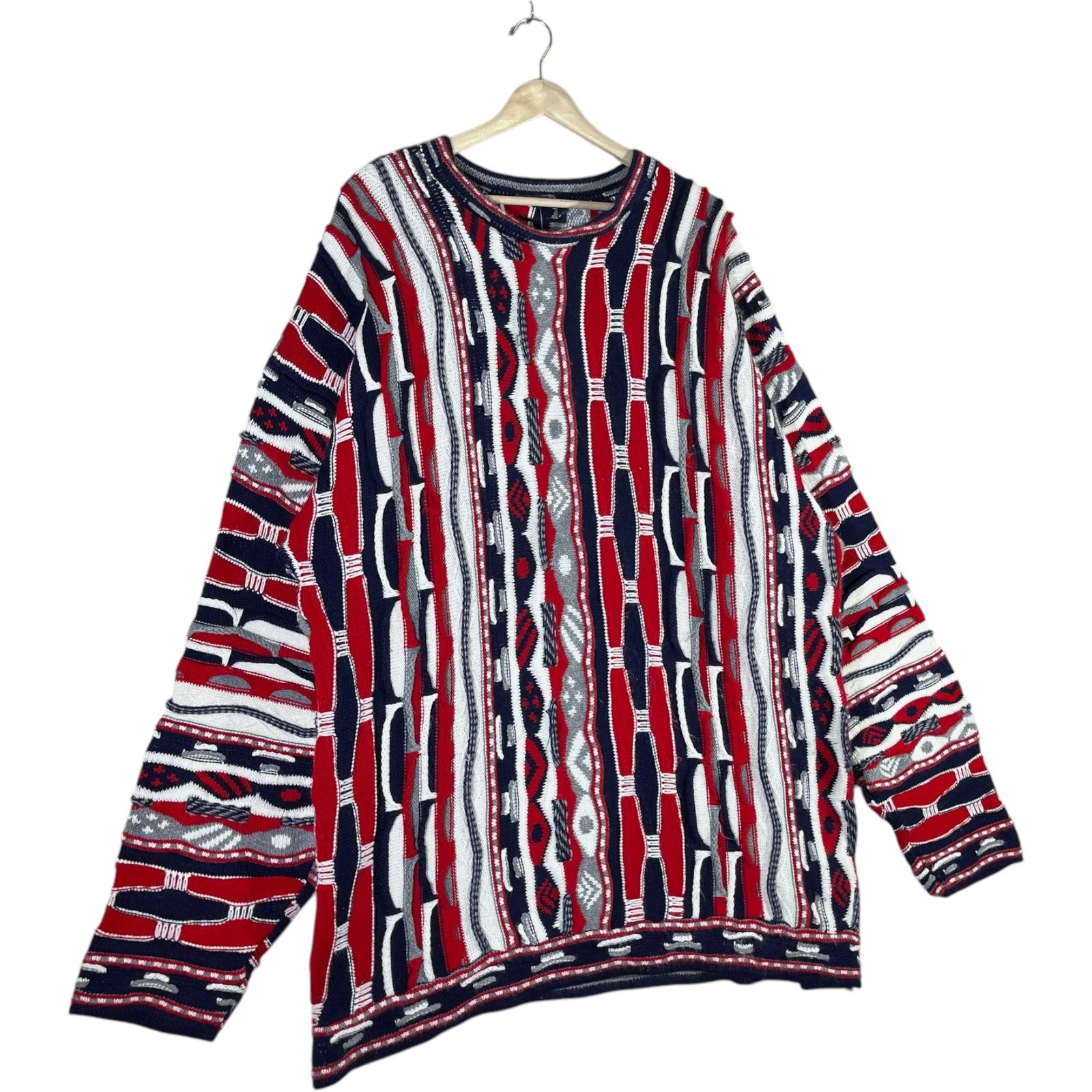 Vintage 3D Knit Sweater
