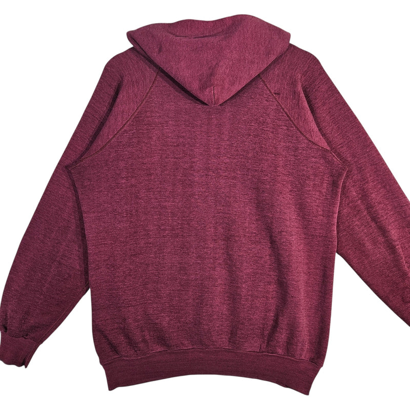 Vintage Blank Burgundy Hoodie