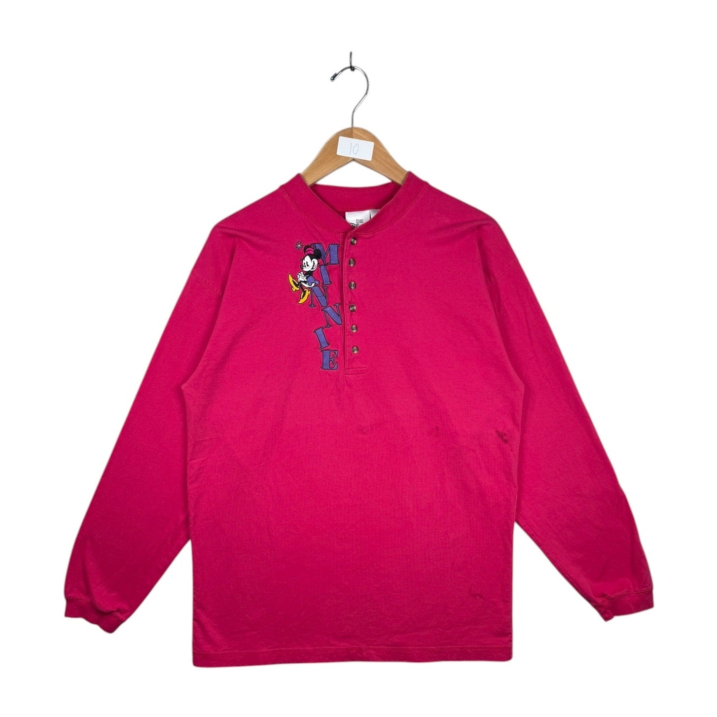 Vintage Disney Embroidered Minnie Mouse Long Sleeve